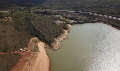 Barragem do Descoberto opera com menos da metade da capacidade